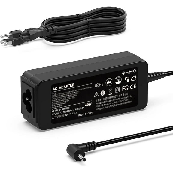 40W Laptop Charger for Samsung Chromebook 2 3 XE500C13 XE500C12 XE303C12 XE501C13 XE503C32 PA-1250-98 A12-040N1A BA44-00286A Power Cord