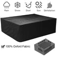 thumbnail image 3 of Patio furniture cover, outdoor furniture cover waterproof, outdoor table cover (Black,180x150x80), 3 of 7