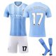 thumbnail image 3 of 2324 Manchester City versión correcta en casa No. 9 Haaland No. 17 De Bruyne ropa de fútbol traje para niños y adultos, 3 of 5