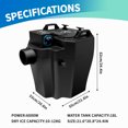 thumbnail image 6 of 6000W Dry Ice Fog Machine, Black Low Lying Fog Machine, Dry Ice Machine With Tube, Dry Ice Blasting Machine For Wedding Party Events Stage Concert Club Performance, 6 of 8