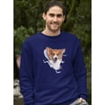 thumbnail image 2 of Cute Corgi Peeking Through Sweatshirt Men -Image by Shutterstock, Male Small, 2 of 4