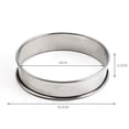thumbnail image 7 of 4 Inch Muffin Rings Crumpet Rings, 8Pcs Stainless Steel Molds Double Rolled Tart Round Ring, 7 of 7