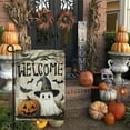 thumbnail image 6 of DAMAI Fall Floral Pumpkins Garden Flag Ghost Garden Flag 12x18 Inch Vertical Double Sided Spooky Pumpkin Seasonal Holiday Flag Thanksgiving Holiday Harvest Burlap Yard Flag, 6 of 6