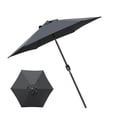 thumbnail image 2 of Sombrilla de jardín, impermeable, resistente al agua, para patio, de poliéster, para exteriores, parasol, toldo, negro seitruly HA005508-02, 2 of 6