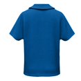 thumbnail image 7 of Women's Waffle Button Down Collared Shirt Short Sleeve Casual Blouse Loose Fit Lightweight Waffle Knit Gauze Shirts Summer Dressy Casual Office Work Blouse Business Camping Clothes Blue M, 7 of 7