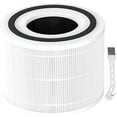 thumbnail image 1 of 1 Pack Core 300 Replacement Filter for True HEPA LEVOIT Core 300 and Core 300S Air Purifier, Core 300-RF, 3-in-1 H13 Activated Carbon Filtration System for Dust, Lint, Pollen, Pet Dander etc. (White), 1 of 5