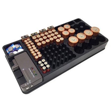 Battery Storage Organizer Holder Case Box Including Battery