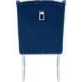 thumbnail image 2 of Meridian Furniture Suri Navy Velvet Dining Chair, Navy (Set of 2), 2 of 7