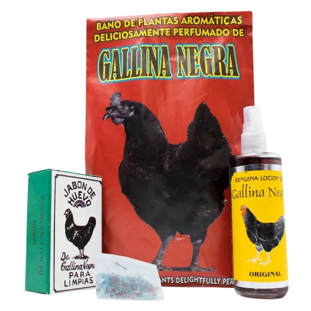Kit Gallina Negra Limpieza Energética, Protección Y Defensa