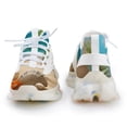 thumbnail image 4 of 2024 Seashell On The Beach Women Or Men Lace Up Flat Sneakers Female Mesh Walking Footwear, 4 of 8