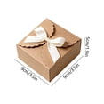 thumbnail image 3 of STPToys Small Gift Boxes With Ribbon Bows Brown Treat Box For Holiday Party Supplies Small Present Wrapping Favor Decor, 3 of 6