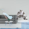thumbnail image 2 of Escultura De Búho Pavo Real, Figura Decorativa Para Jardín, Artesanía, Estatua Para Decoración Del Hogar, Mesa De Patio, Decoración Moderna De Animales, Mueble De Noche, 2 of 8