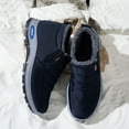 thumbnail image 5 of Snow Boots for Women Winter Warm Sheepskin-lined Waterproof Non Slip Orthopedic Shoes Ankle Sneakers with Arch Support Outdoor Slip on Barefoot Shoes Lightweight Thermal Soft Walking Booties, 5 of 8