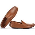 thumbnail image 3 of Mio Marino Threaded Leather Loafers for Men, 3 of 7