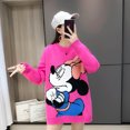 thumbnail image 1 of Disney Mickey Mouse Pull Tricoté Automne Hiver Col Roulé Pulls Décontractés Femmes Manches Longues Pull Ample Filles FGS, 1 of 6