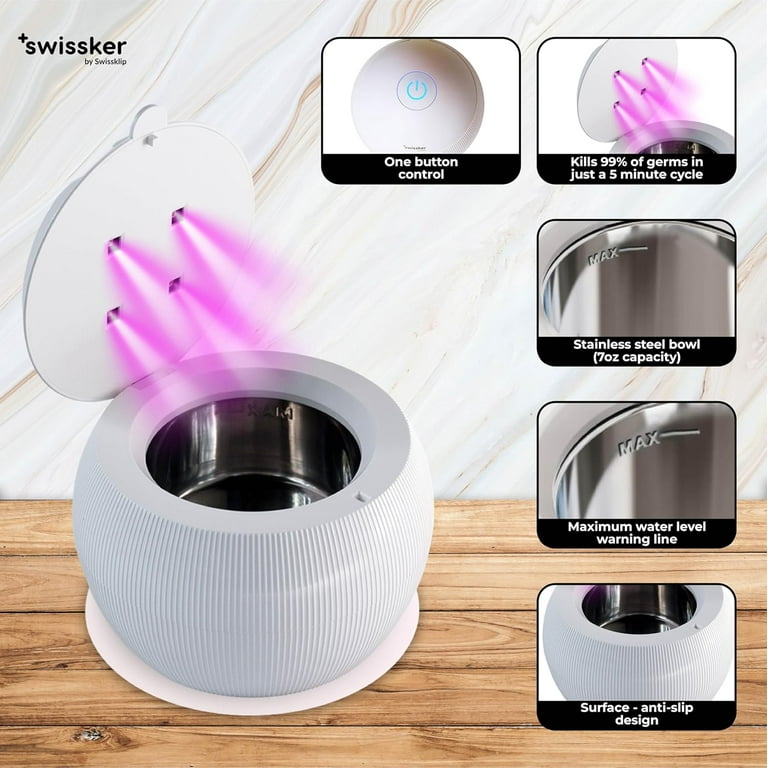 Shinepod Swissklip Ultrasonic Retainer Cleaner With UV Light 45KHz