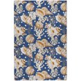 thumbnail image 2 of Addison Rugs Dream Shag Premium Machine Washable Transitional Shells Blue Rectangle Rug, 8' x 10', 2 of 8
