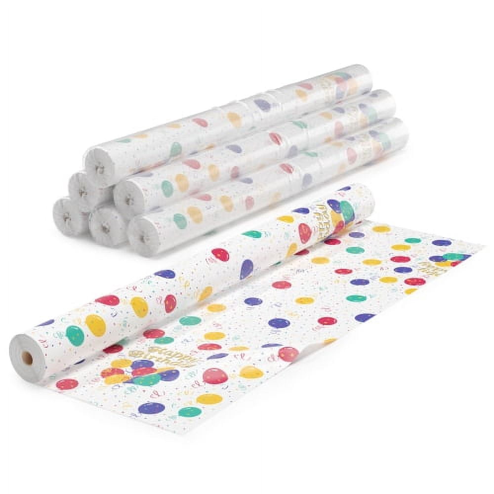 Exquisite Premium Birthday Party Tablecloth - Balloon Print Table Roll - 40" x 300 Ft.