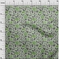 thumbnail image 3 of oneOone Velvet Green Fabric Floral Retro Sewing Material Print Fabric By The Yard 58 Inch Wide, 3 of 5