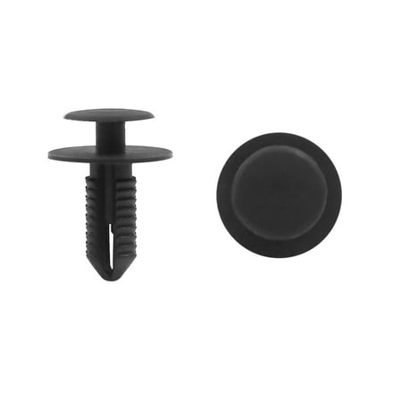 Unique Bargains Universal 9mm Black Plastic Trim Rivets Buckle Fastener Push Clip 50pcs for Car