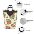 thumbnail image 4 of Kll Frog Hold Strawberry Laundry Hamper,Large Canvas Fabric Lightweight Storage Basket Toy Organizer Dirty Clothes Collapsible Waterproof For College Dorms,Children Bedroom,Bathroom, 4 of 6