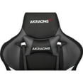 ERGONOMIC GAMING CHAIR GREY ADJ ARMS ND HEIGHT RECLINE PLEATHER