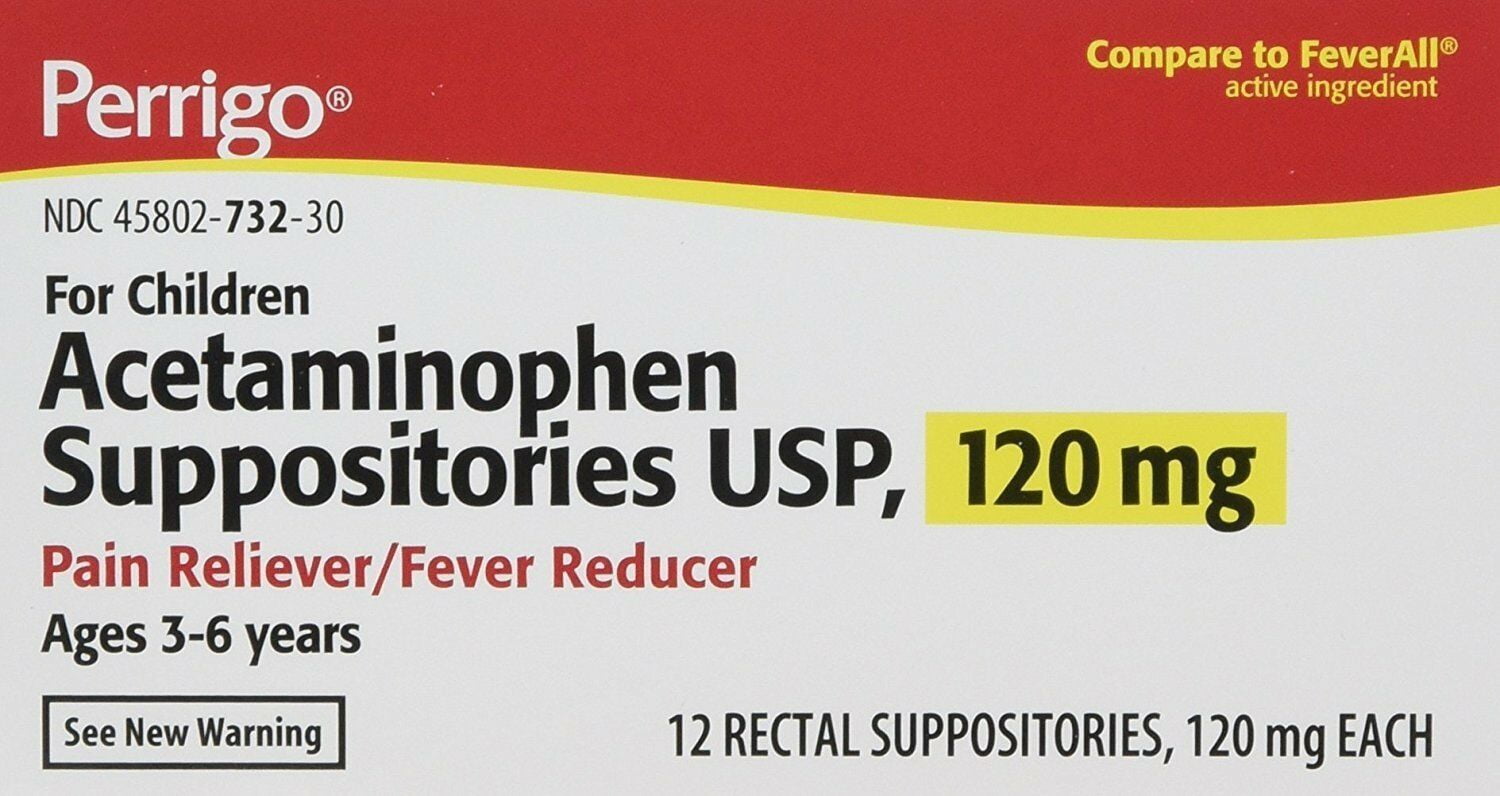 Buy Acetaminophen Rectal Suppositories Generic for Tylenol Suppositories,FeverAll Childrens 120