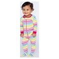 thumbnail image 4 of Little Star Organic Toddler Girl 2Pk Footed Stretchie Pajamas, Size NB-5T, 4 of 7