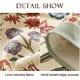 thumbnail image 6 of Fall Floral Linen Tablecloth for Rectangle Tables,French Rustic Table Cloth with Colorful Flowers Pattern,Farmhouse Decor for Kitchen Parties Thanksgiving Christmas New Year,55"*79", 6 of 6