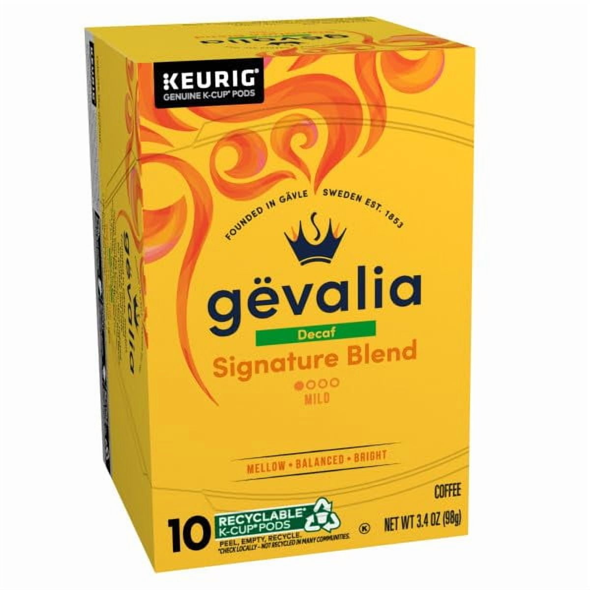 Gevalia Blend Decaf Mild Light Roast K-Cup Coffee Pods, 3.4 Oz (Pack of 6)