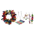 thumbnail image 1 of de Juguete de Entrenamiento de Loros de 5 , Accesorios para Jaulas de Pájaros, Campanas, , Columpio Salvador Pet Bird Ratttan Ball, 1 of 10