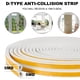 thumbnail image 3 of Muyoka Burletes para puertas y ventanas resistentes a la intemperie Tira de sellado para evitar colisiones Burlete autoadhesivo Insonorizado Tira de sellado en forma de D Cinta de espuma para interior Muyoka Hogar, 3 of 7