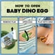 thumbnail image 5 of Juguetes de dinosaurio para niños, huevos de dinosaurio T-Rex para bebé, paquete de 8 juguetes de huevos pequeños, juguetes de dinosaurio perfectos para niños pequeños y niños, 4 huevos de dinosaurio, 5 of 5