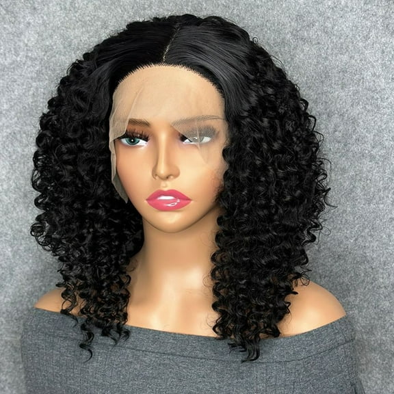 Deep Wave Lace Front Wig, Human Hair, 180 Density, HD Full Lace Front Wig, Curly Human Hair Wig with Baby Hair for Women