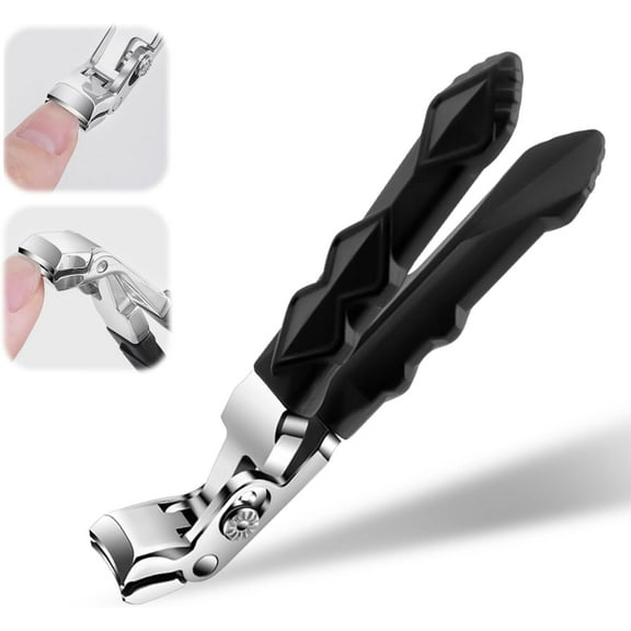 Clipmaster Pro Nail Clippers for Seniors, Clip Master Pro Toenail Clippers, Long Handled Ergonomic Curved Toenail Clippers for Seniors, Wide Jaw Thick Toenail Clipper Men Women, 1 PCS 1 Pcs