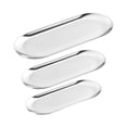 thumbnail image 7 of Oval Stainless Steel Trays Storage Tray For Tea Fruit Cosmetics Jewelry Display, 7 of 7