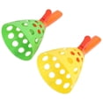 thumbnail image 1 of Pop and Catch Ball Game Kindergarten Outdoor Parent Child Launching Catch Ball Toy Set Yellow and Green, 1 of 5
