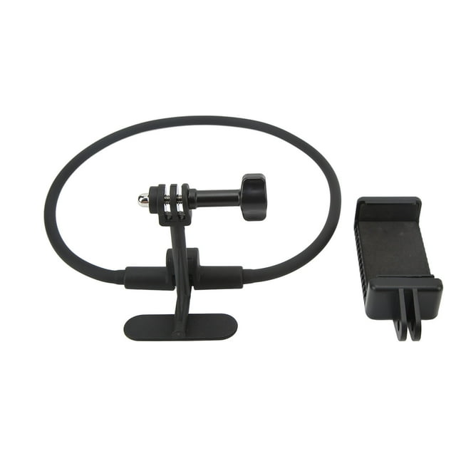 Selfie Neck Holder Mount, Firm Sports Camera Neck Selfie Holder First Person View Flexible Bending With Mobile Phone Clip For Outdoor ANGGREK Sports Camera Neck Selfie Holder