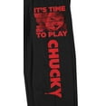 thumbnail image 2 of Chucky Time To Play Men's Black Sleep Pajama Pants-Large, 2 of 5