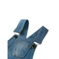 thumbnail image 3 of Toddlers Kids Denim Overalls Sleeveless Jeans Overall Adjustable Strap Bib Pants for All Seasons, 3 of 8
