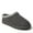Grey, variant on Fireside by Dearfoams Men's Grafton Genuine Shearling Clog Slipper with Embroidery