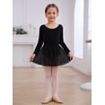 thumbnail image 4 of Combinación de leotardos de ballet con falda y medias para niñas Mecceos, 4 of 9