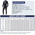 thumbnail image 4 of Greeniant DiveSail Trajes de neopreno Traje de buceo Ultrafino Secado rápido Pantalones de manga larga Traje de baño de cuerpo completo Mono Transpirable Deportes acuáticos Hombres Negro XL Greeniant OD003280-04, 4 of 6