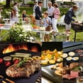 thumbnail image 4 of Grill Mat Set of 6-100% Non-Stick BBQ Grill Mats, Heavy Duty, Reusable, and Easy to Clean - Works on Electric Grill Gas Charcoal BBQ 15.75 x 13-Inch(6 Pcs Solid Mat, 4 of 6