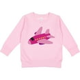 thumbnail image 2 of Inktastic Girls Pink Airplane Pilot Toddler Sweatshirt, 2 of 4