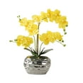 thumbnail image 1 of Guardoinrt Realistic Artificial White Orchid Plant In Pot - Low Maintenance Wide Application Realistic yellow, 1 of 6