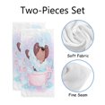 thumbnail image 2 of GZHJMY Bath Shower Towels Set of 2 for Bathroom - Cute Ghost Soft Microfiber Hand Towel Absorbent Soft Decorative Face Towel for Kids 30 x 15 inch, 2 of 6