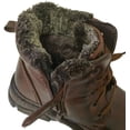 thumbnail image 5 of Men's Winter Boots Ankle Faux Fur Full Lined Lace up Side Zipper Shoes, 5 of 6