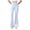 Light Blue women flare yoga pants a1, variant on Cagogo Women's Flare High Waisted Stretch Yoga Pants Casual Workout Long Pants Sporty Basic Flared Trousers for Running Lounge, Blue XL
