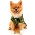 thumbnail image 4 of UOSIA Pet Trench Coat for Small Dogs Windproof Fashion Jacket Belted Dog Clothes, 4 of 8